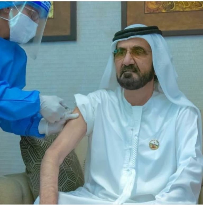 Sheikh Mohammed Receives Corona Covid-19 Virus Vaccine in ...